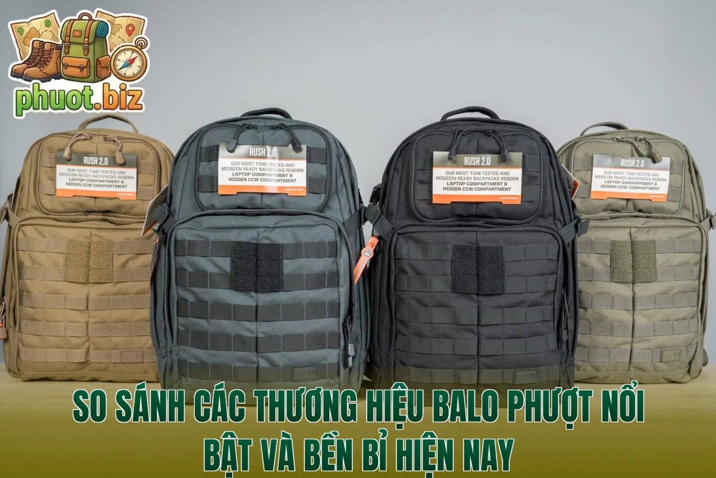 So sánh các thương hiệu balo phượt nổi bật và bền bỉ hiện nay