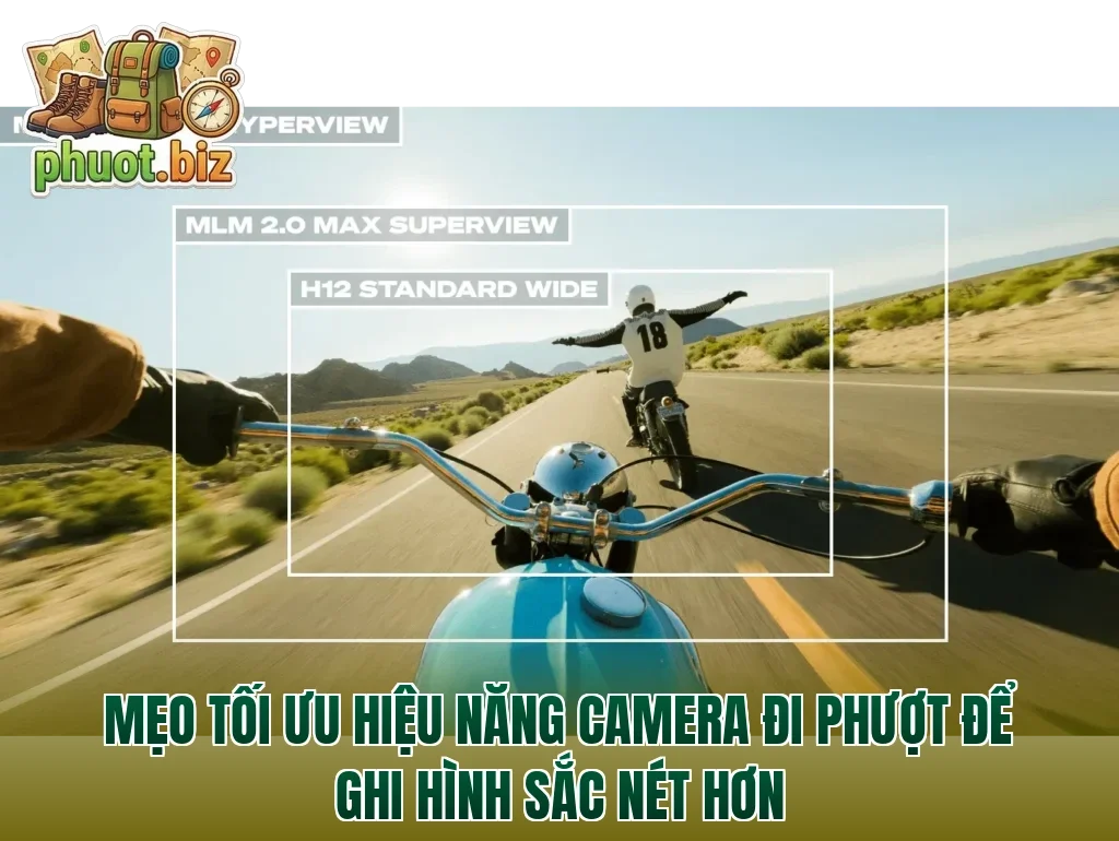 Mẹo tối ưu hiệu năng camera đi phượt để ghi hình sắc nét hơn
