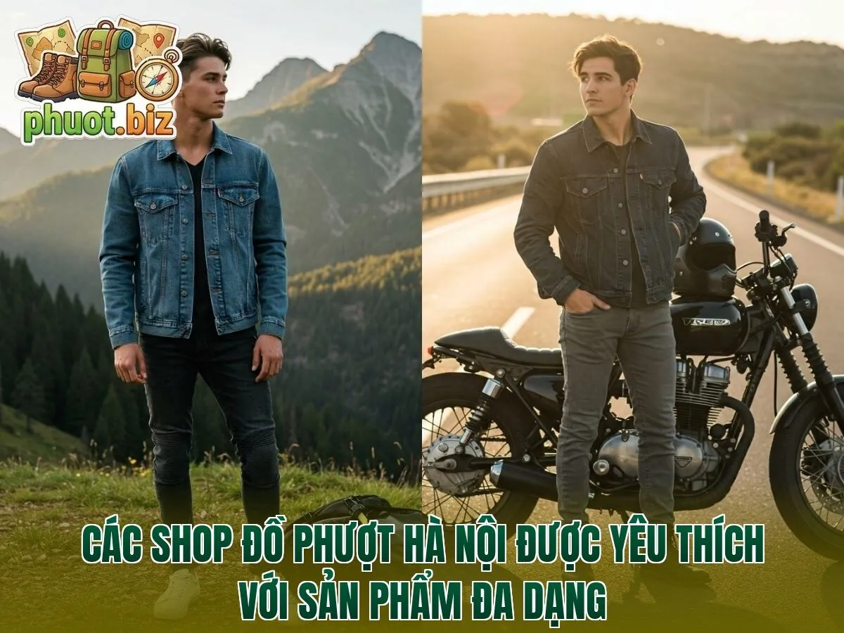 Các shop đồ phượt Hà Nội được yêu thích với sản phẩm đa dạng