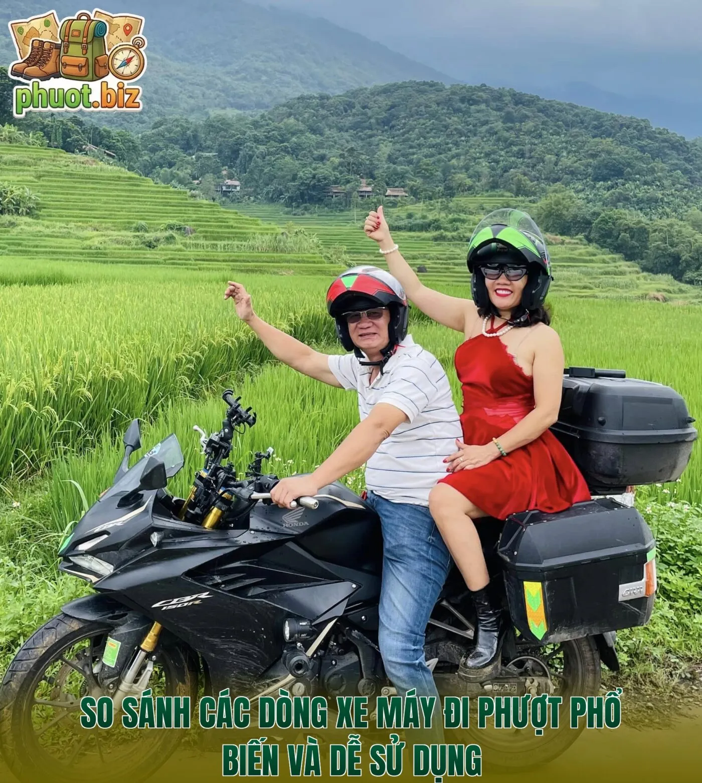 So sánh các dòng xe máy đi phượt phổ biến và dễ sử dụng