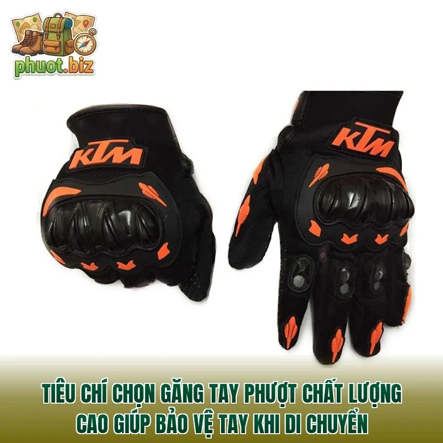 Tiêu chí chọn găng tay phượt chất lượng cao giúp bảo vệ tay khi di chuyển